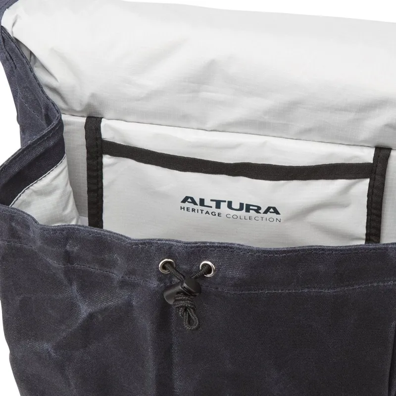 Altura Heritage 40L Cycling Pannier Pair in Navy-2